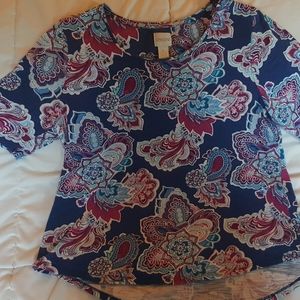 Chico's size 1floral  shirt